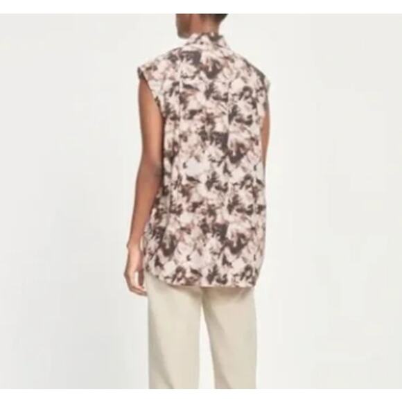NWT Samsoe Samsoe Tea Shirt Top in Camo Clay - Picture 11 of 11